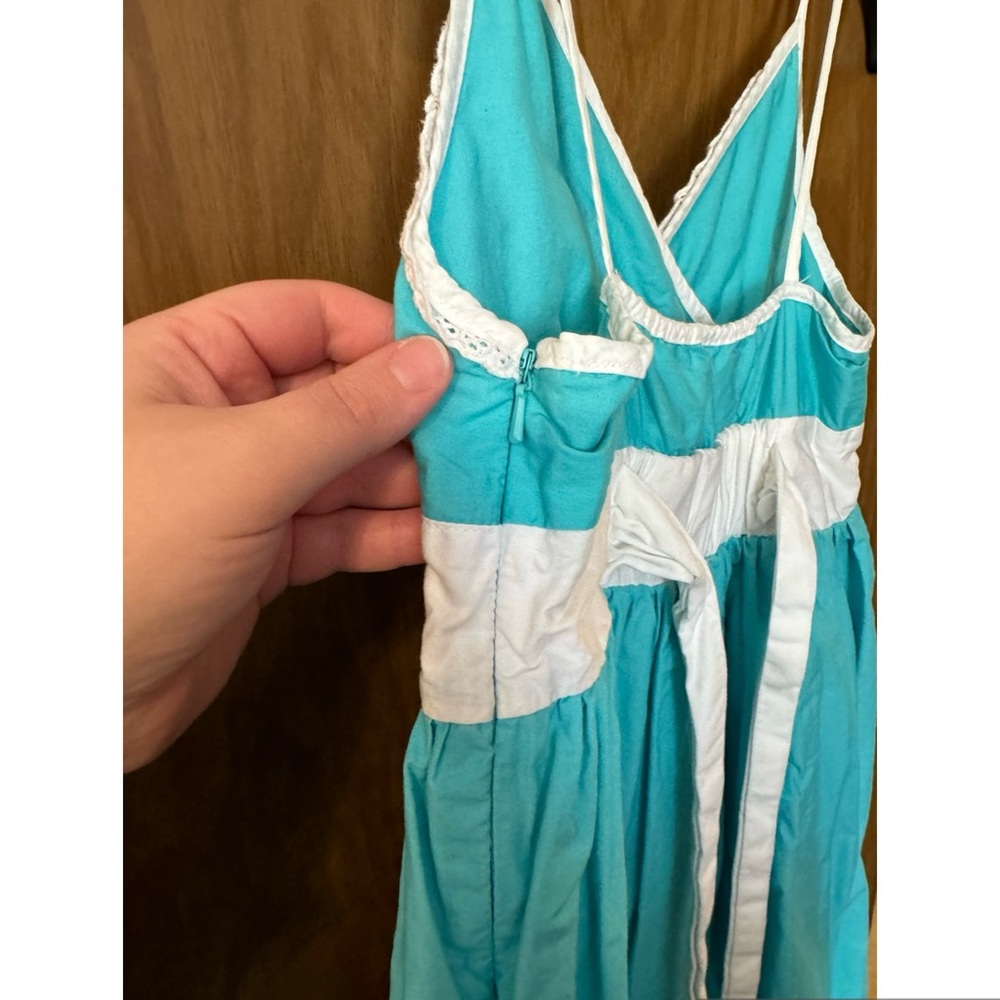 Blue Butterfly Girl's Dress - Picture 4 of 8